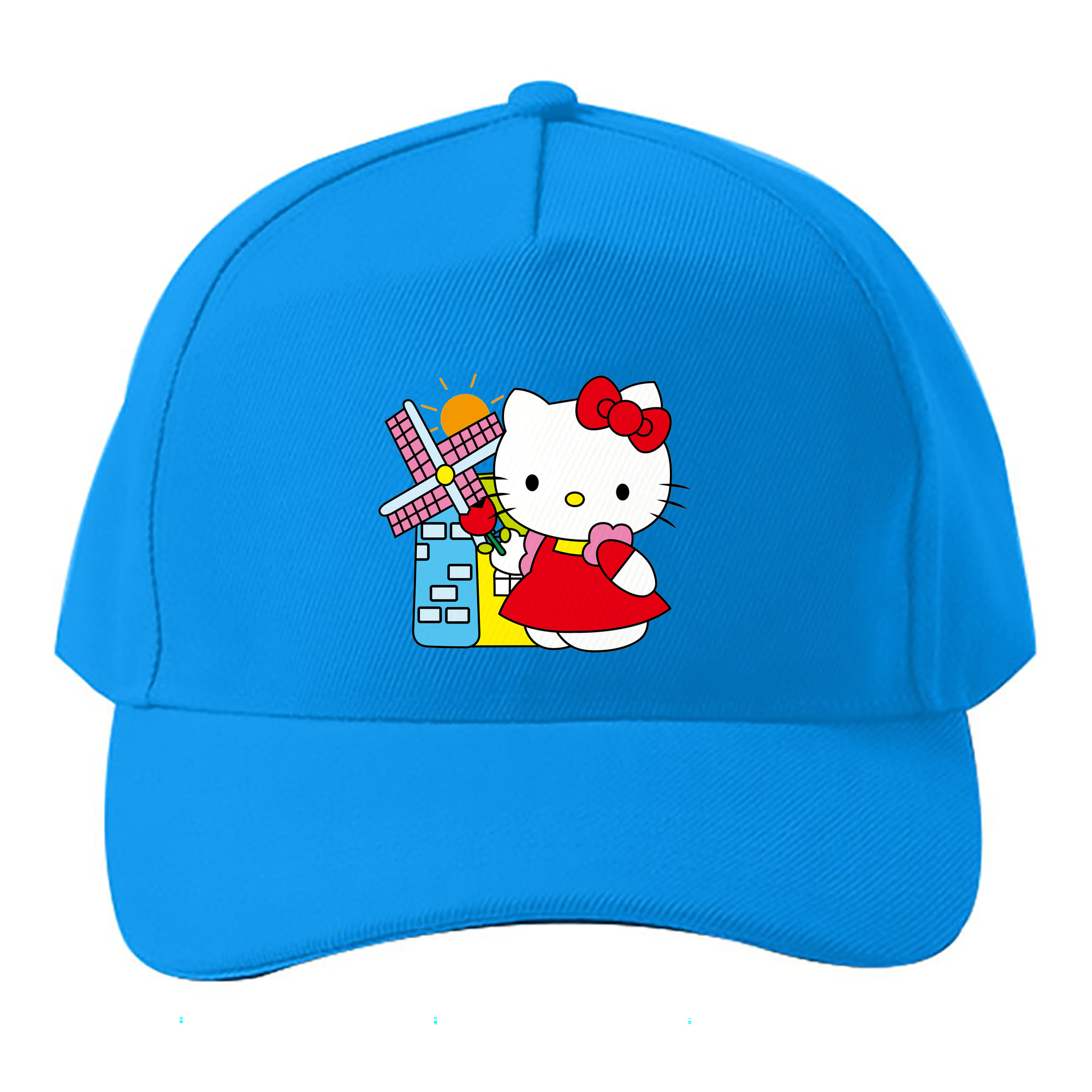 （画像用） Hello Kitty ハローキティ ベースボールキャップ 綿100％ 男女兼用 帽子 スポーツ